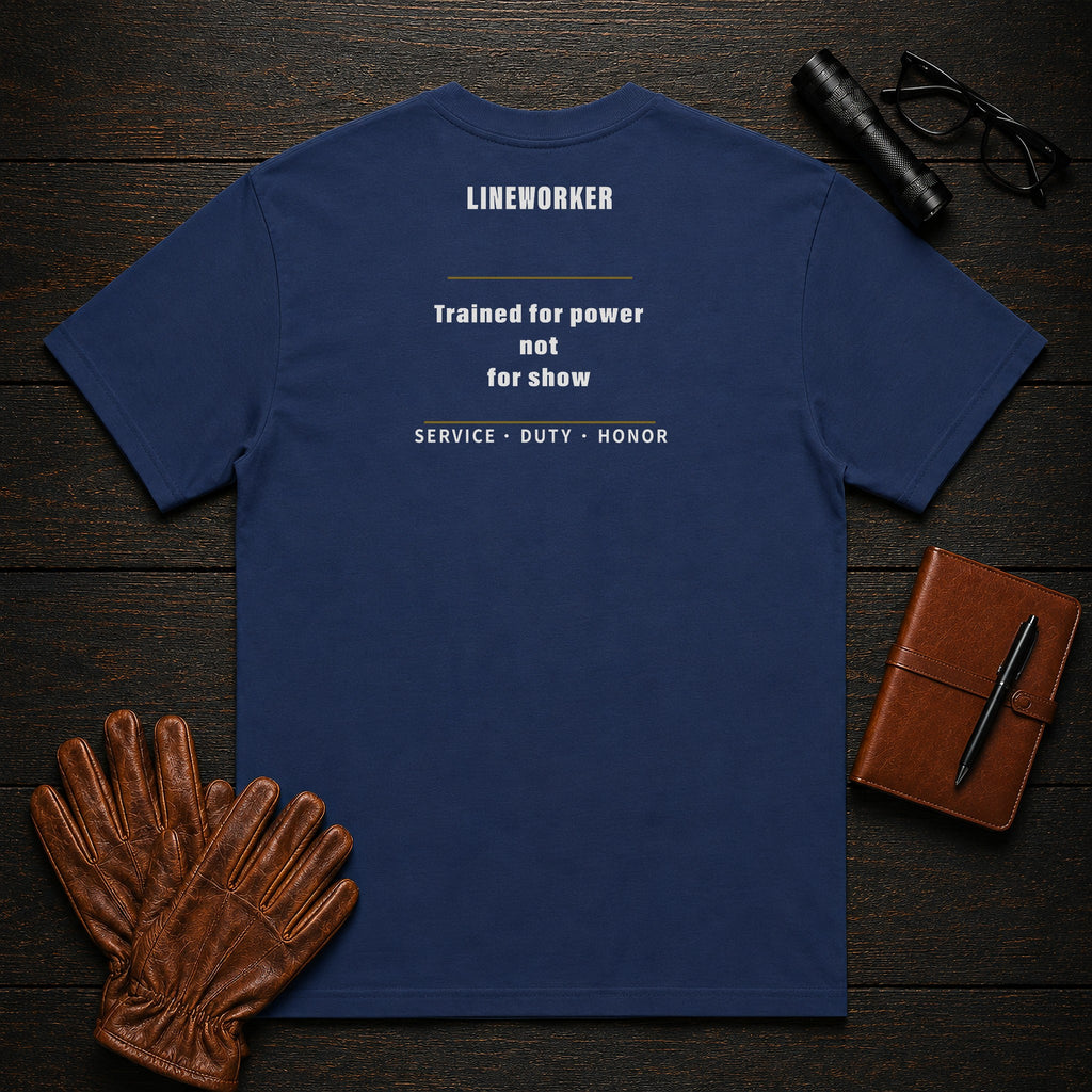 Lineworker T-Shirt in True Navy — Americas Cornerstones