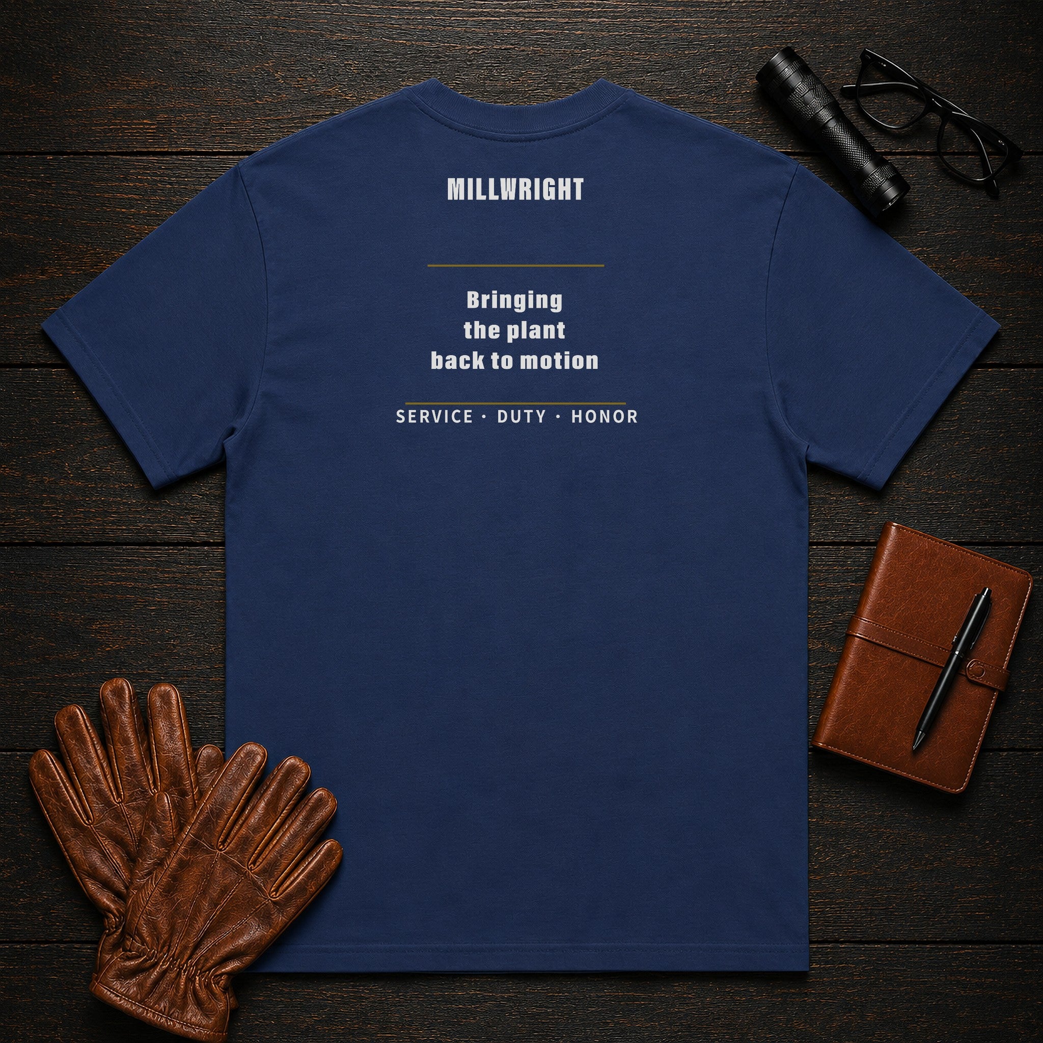 Millwright T-Shirt in True Navy — Americas Cornerstones