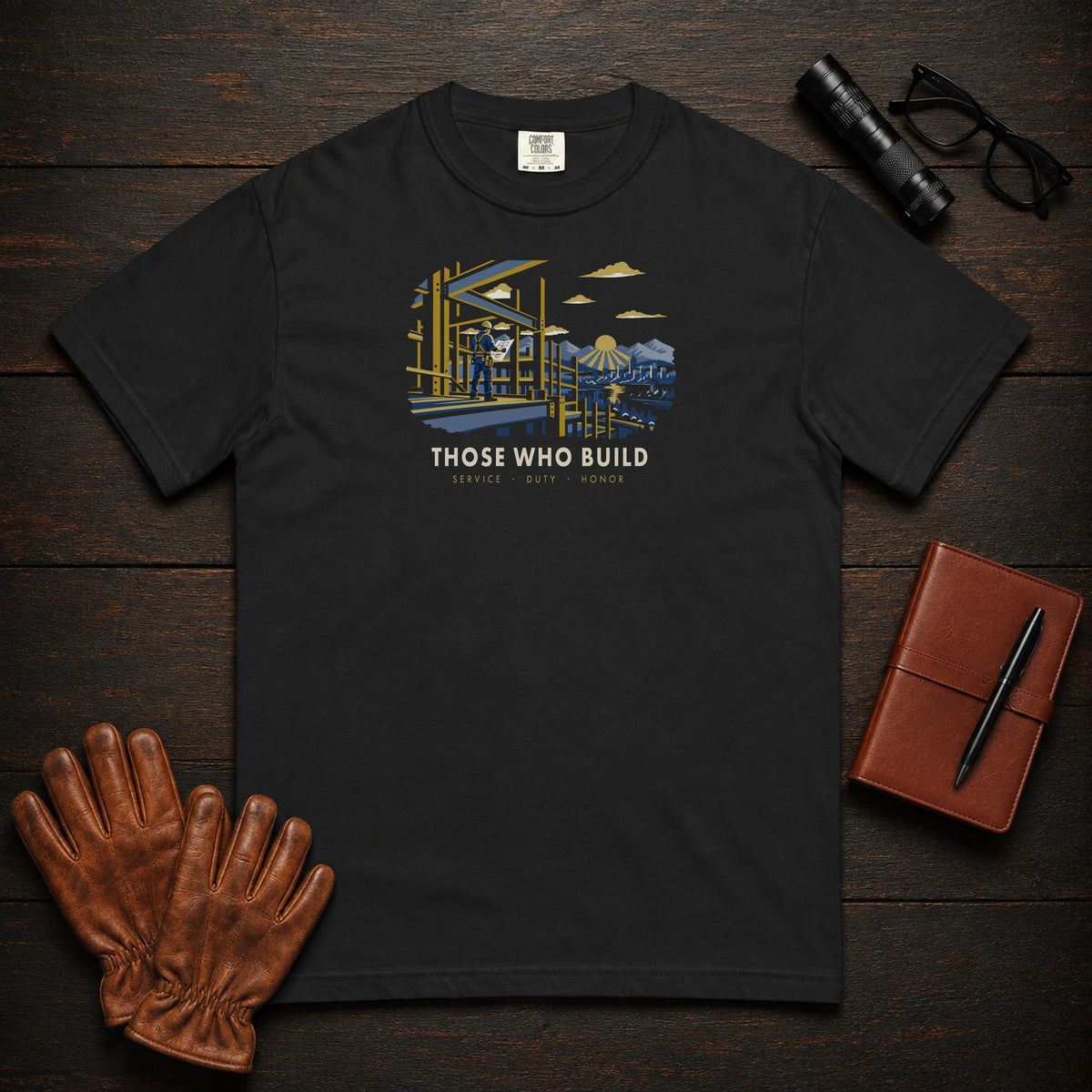 Those Who Build — Building What Lasts — Standard Front — Black