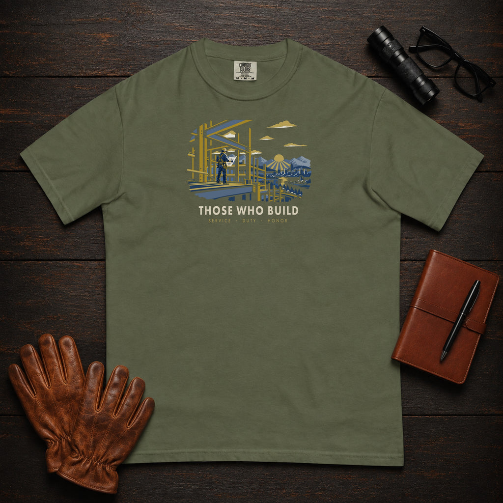 Those Who Build — Building What Lasts — Standard Front — Hemp