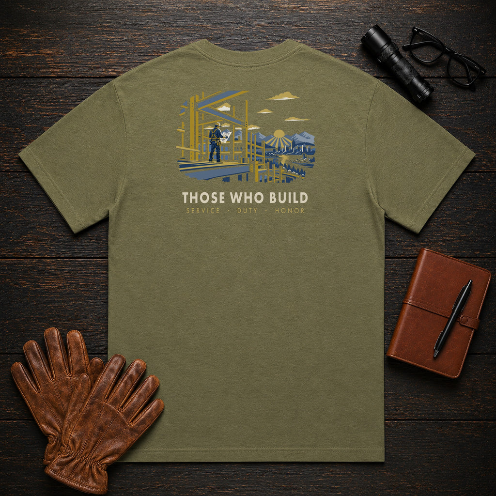 Those Who Build — Building What Lasts — Standard Back — Hemp