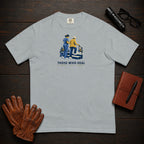 Those Who Heal: Steady Steps front print t-shirt in Granite