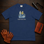 Those Who Heal: Steady Steps front print t-shirt in True Navy