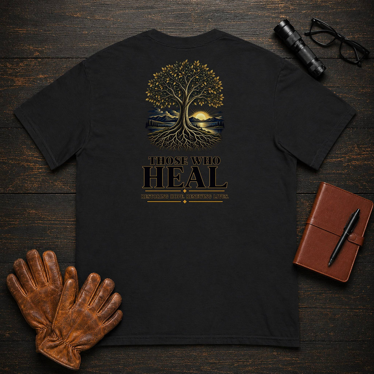 Those Who Heal t-shirt in Black