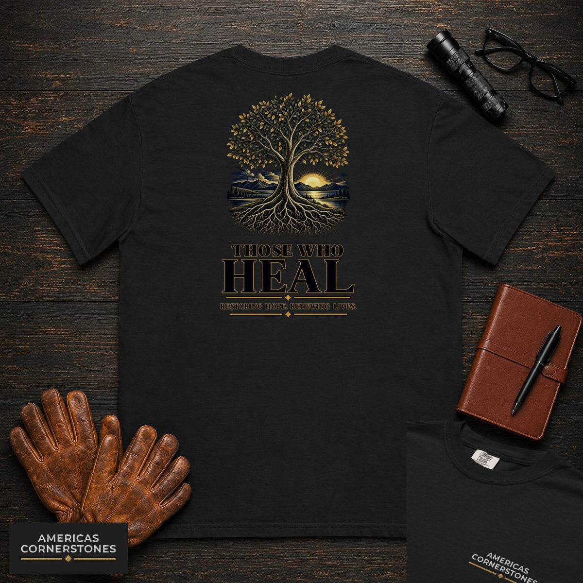 Those Who Heal embroidered t-shirt in Black
