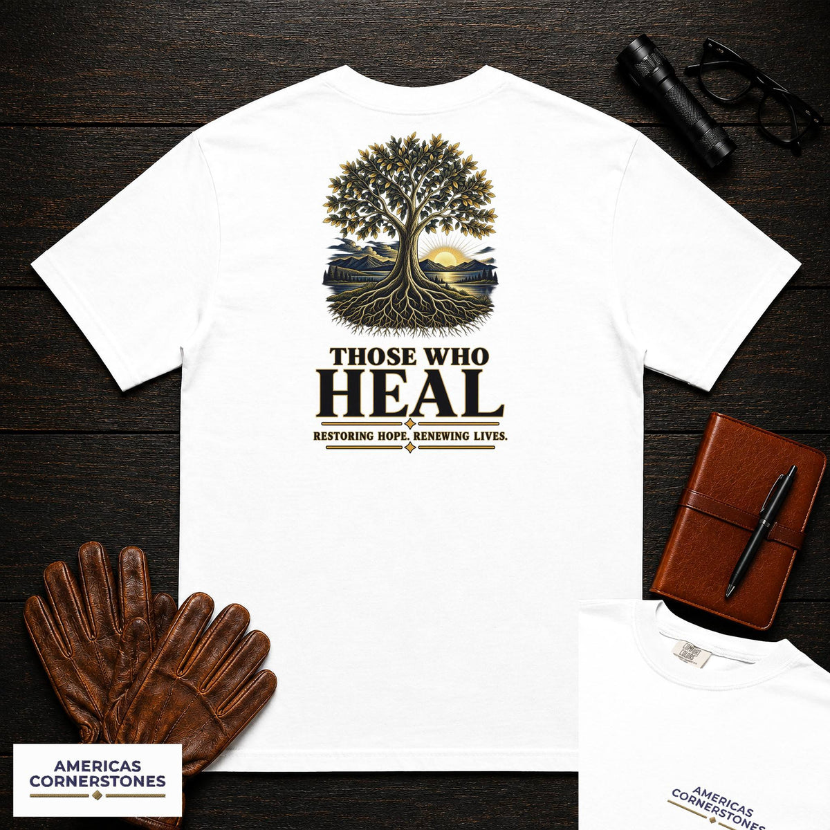Those Who Heal embroidered t-shirt in White