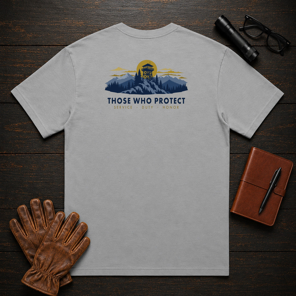 Those Who Protect — Fire Watch — Back Print — Grey