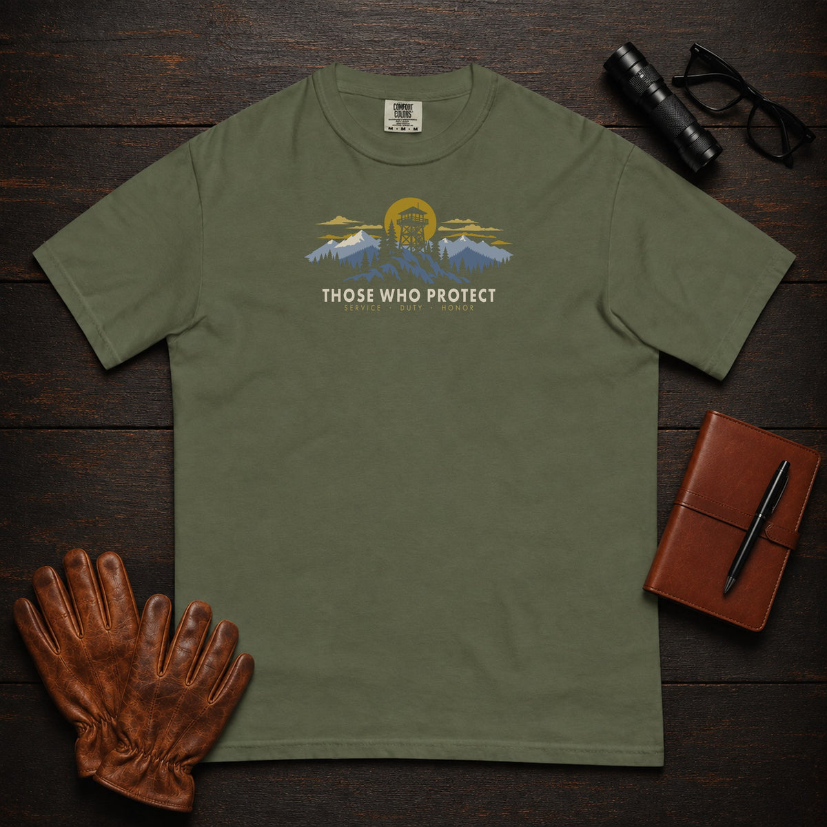 Those Who Protect — Fire Watch — Front Print — Hemp