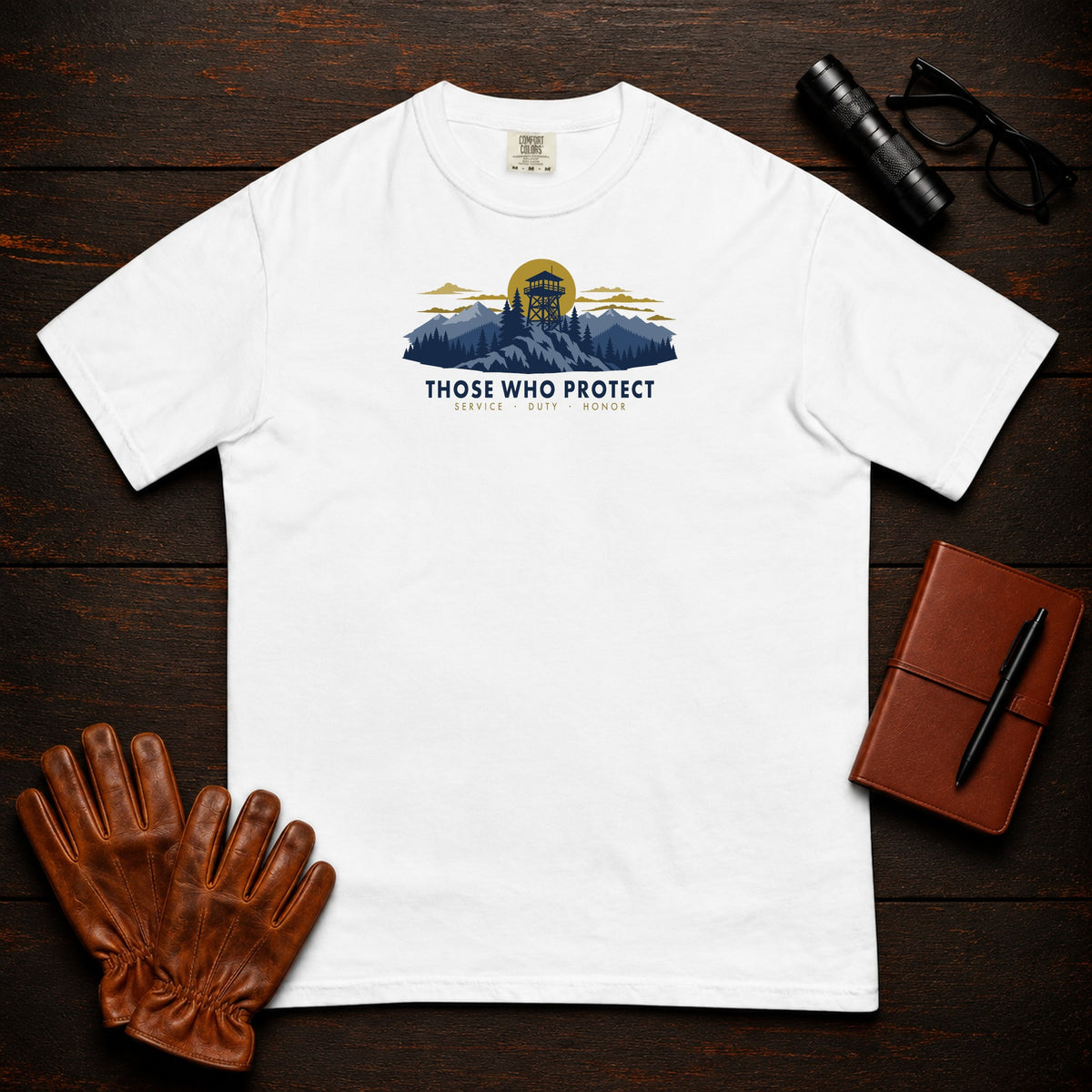 Those Who Protect — Fire Watch — Front Print — White