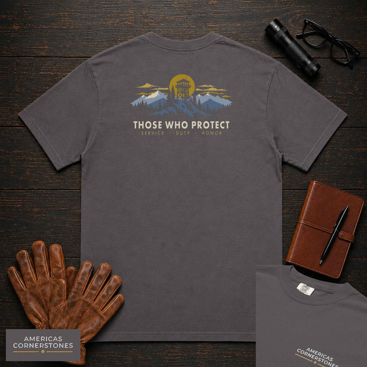 Those Who Protect — Fire Watch — Statement Embroidered Front + Back Print