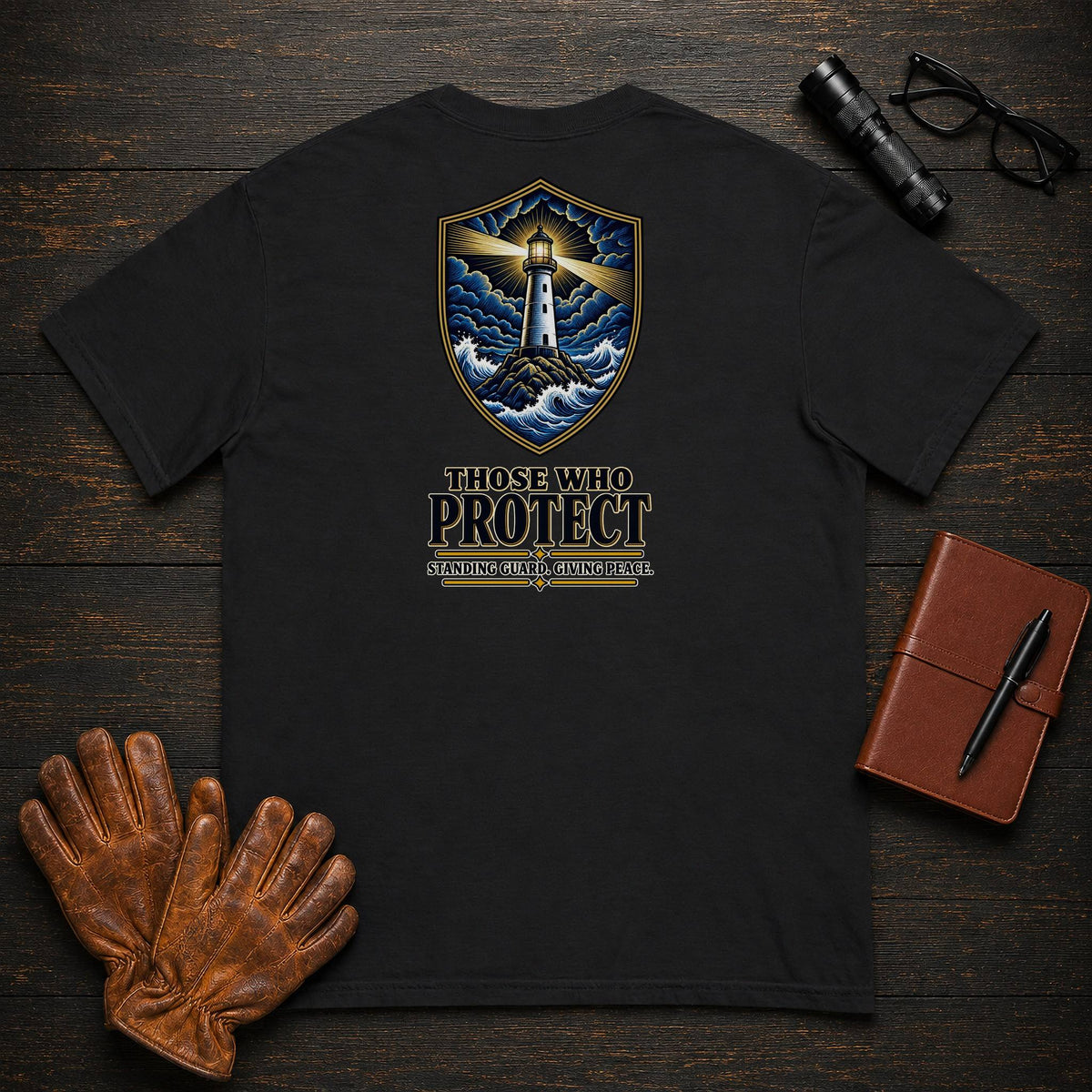 Those Who Protect t-shirt in Black