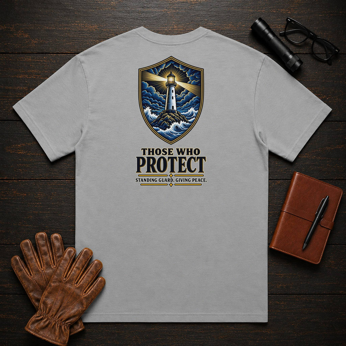 Those Who Protect t-shirt in Grey