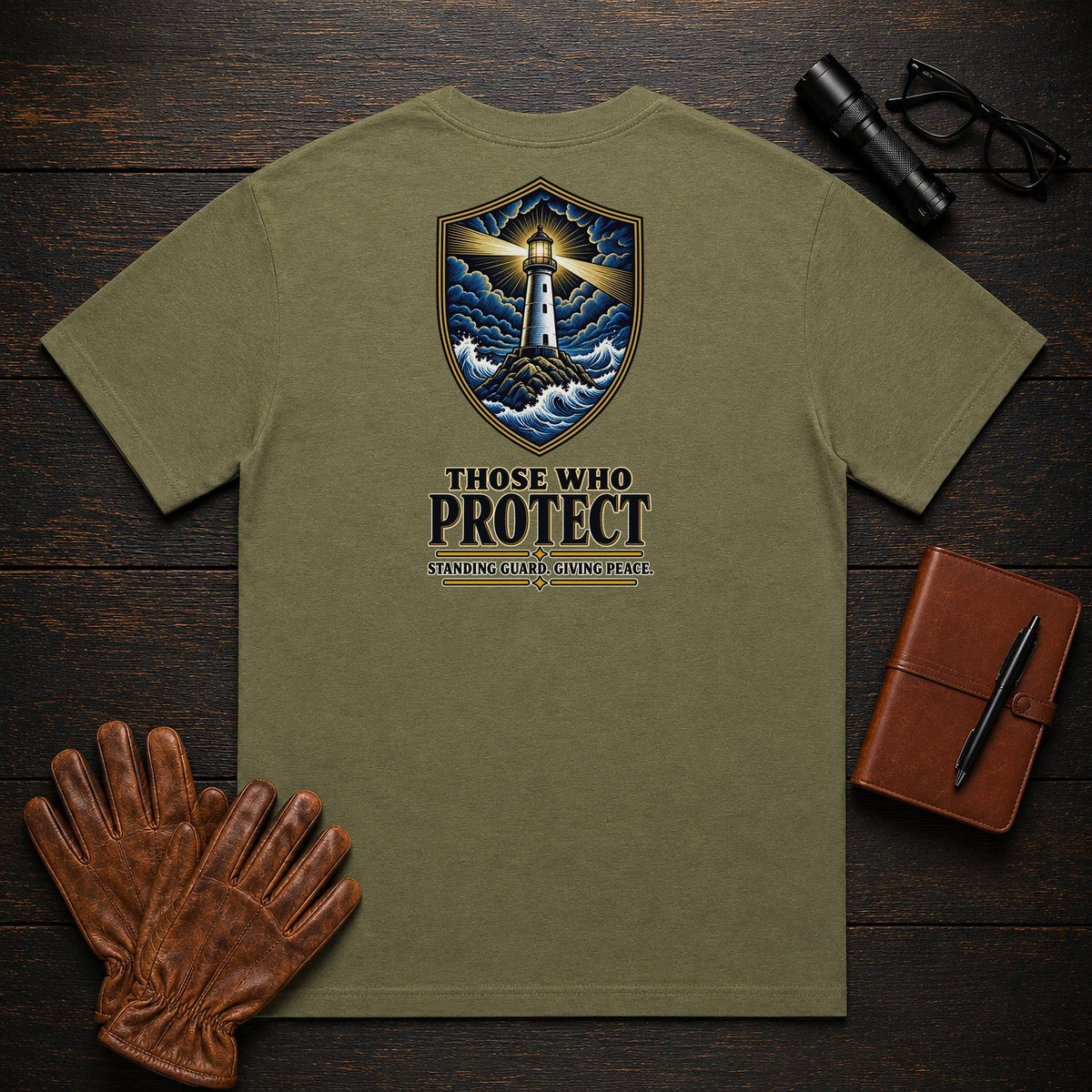 Those Who Protect t-shirt in Hemp