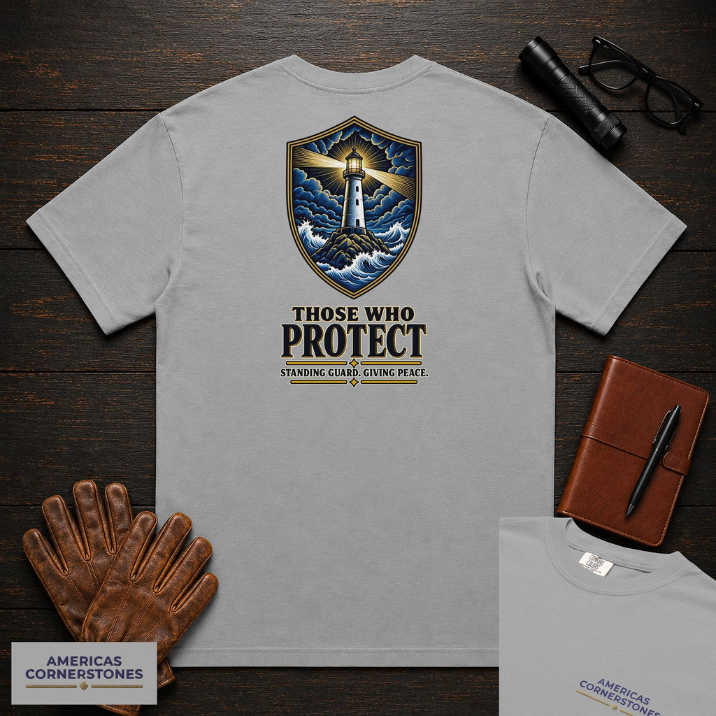 Those Who Protect embroidered t-shirt in Grey