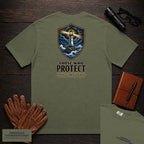 Those Who Protect embroidered t-shirt in Moss