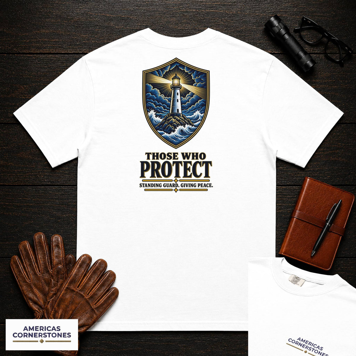 Those Who Protect embroidered t-shirt in White