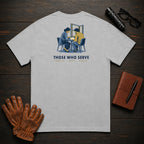 Those Who Serve: Side by Side back print t-shirt in Granite