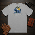 Those Who Serve: Side by Side back print t-shirt in Grey