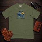 Those Who Serve: Side by Side front print t-shirt in Moss