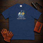 Those Who Serve: Side by Side front print t-shirt in True Navy