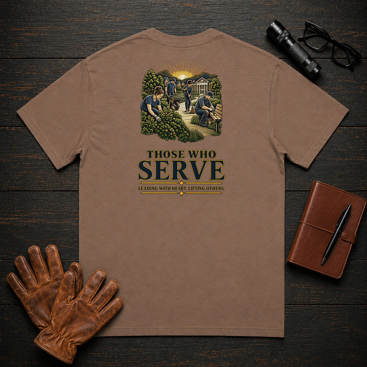 Those Who Serve t-shirt in Espresso