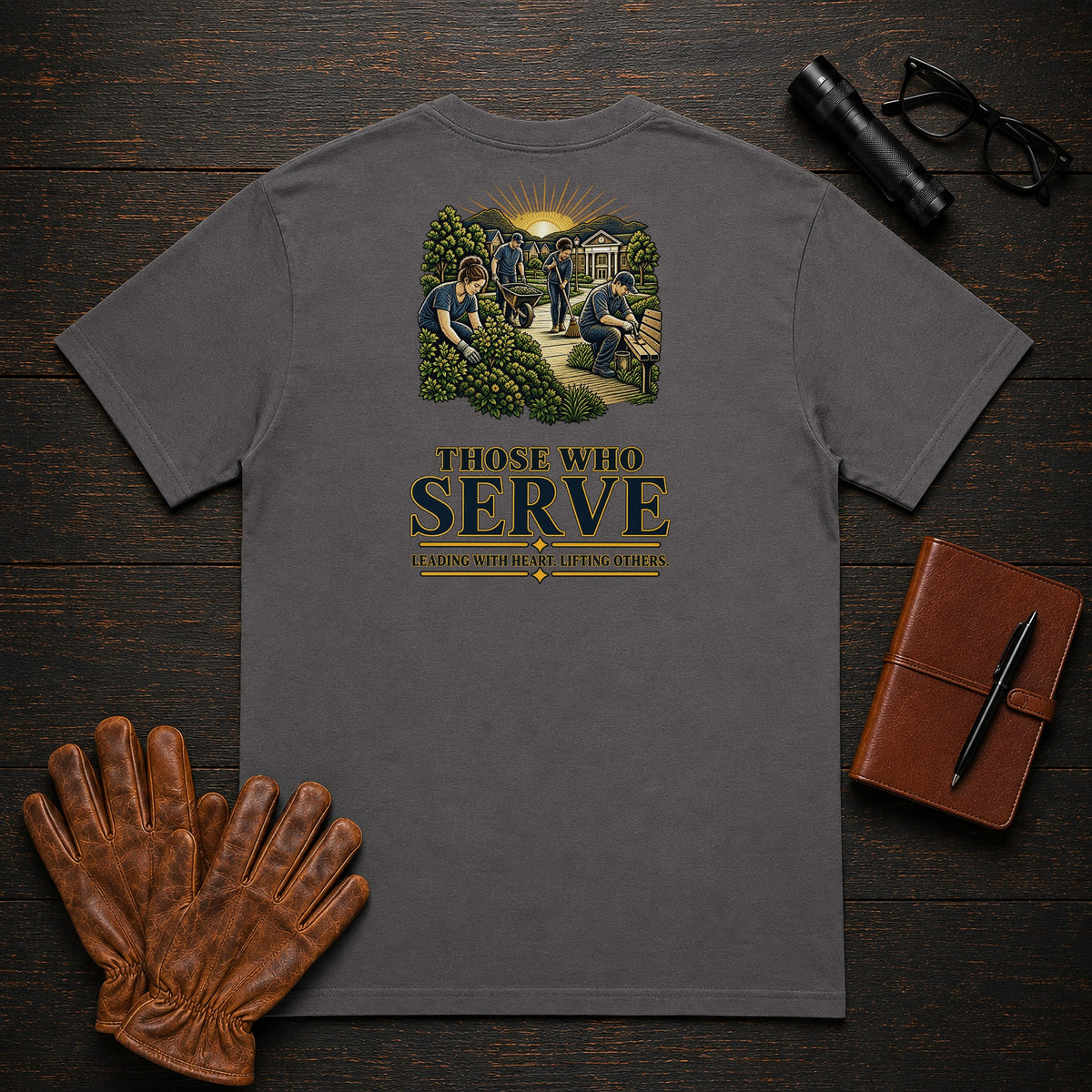 Those Who Serve t-shirt in Graphite