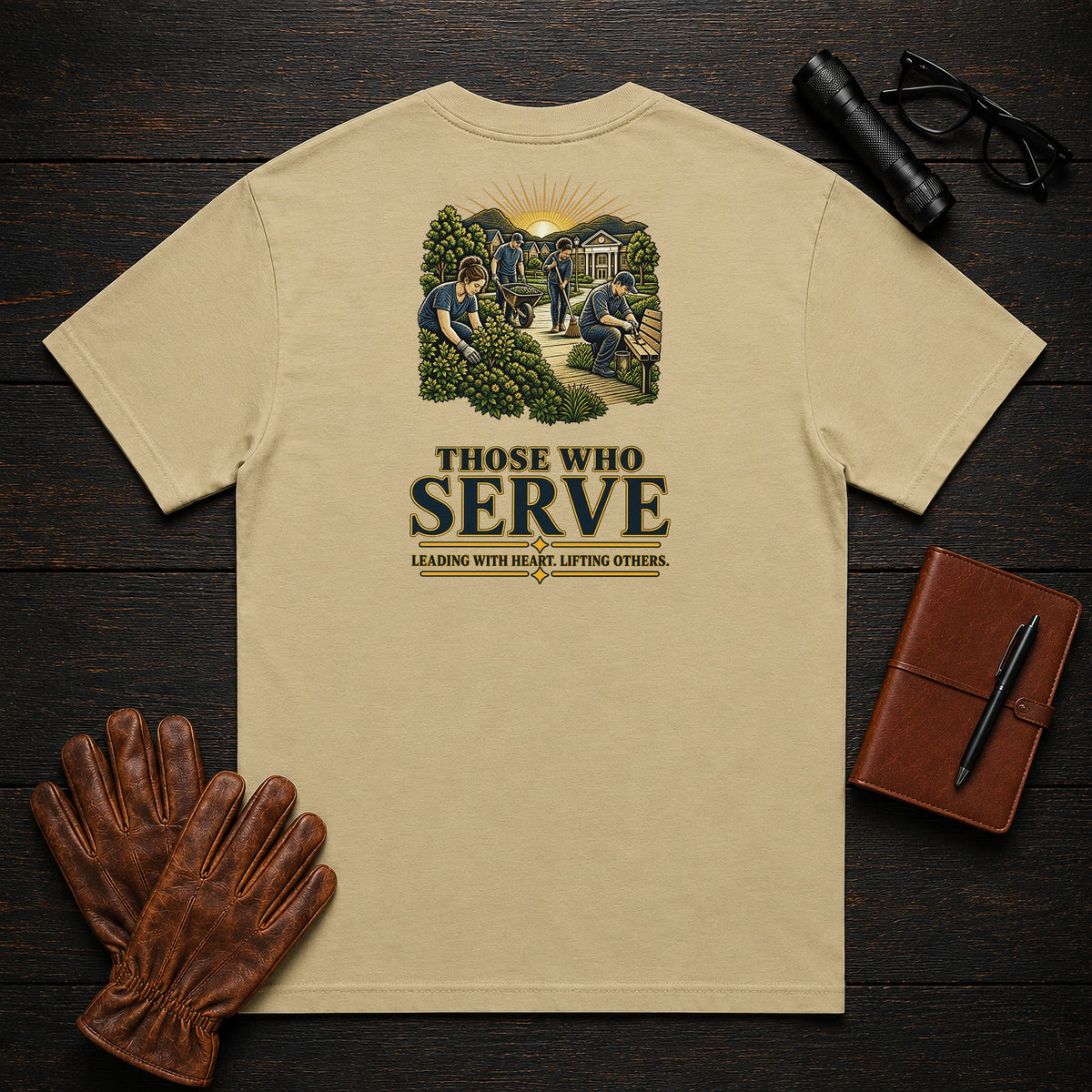 Those Who Serve t-shirt in Khaki