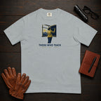 Those Who Teach: First Light front print t-shirt in Granite