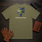 Those Who Teach: First Light back print t-shirt in Hemp