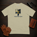 Those Who Teach: First Light front print t-shirt in Khaki