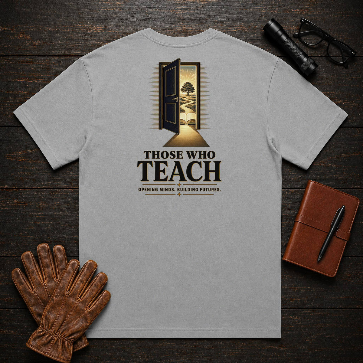 Those Who Teach t-shirt in Grey