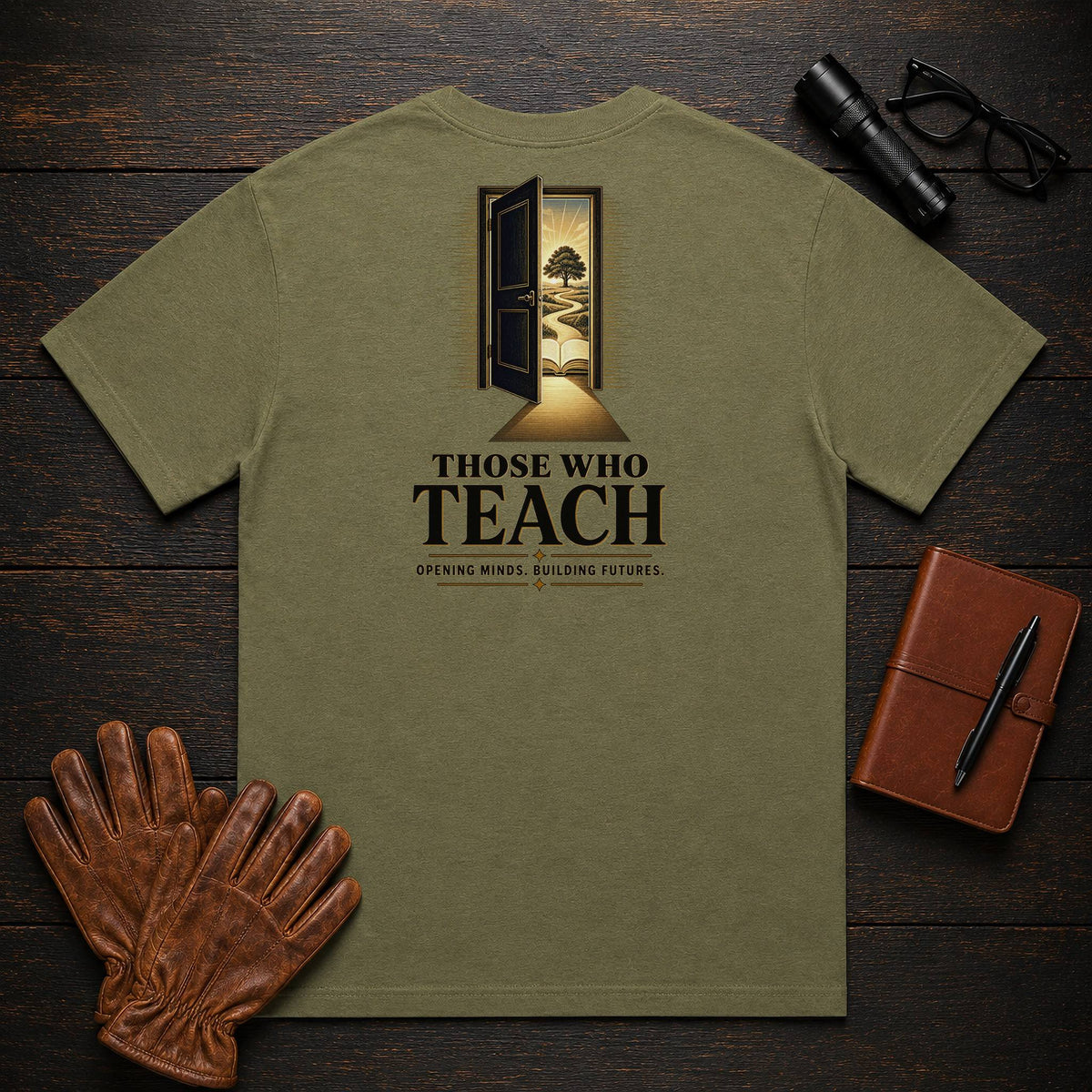 Those Who Teach t-shirt in Hemp