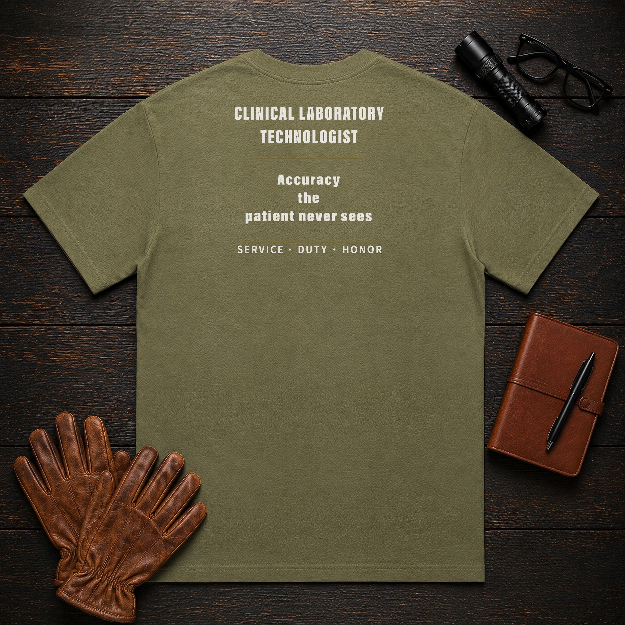 Clinical Laboratory Technologist T-Shirt in Hemp — Americas Cornerstones