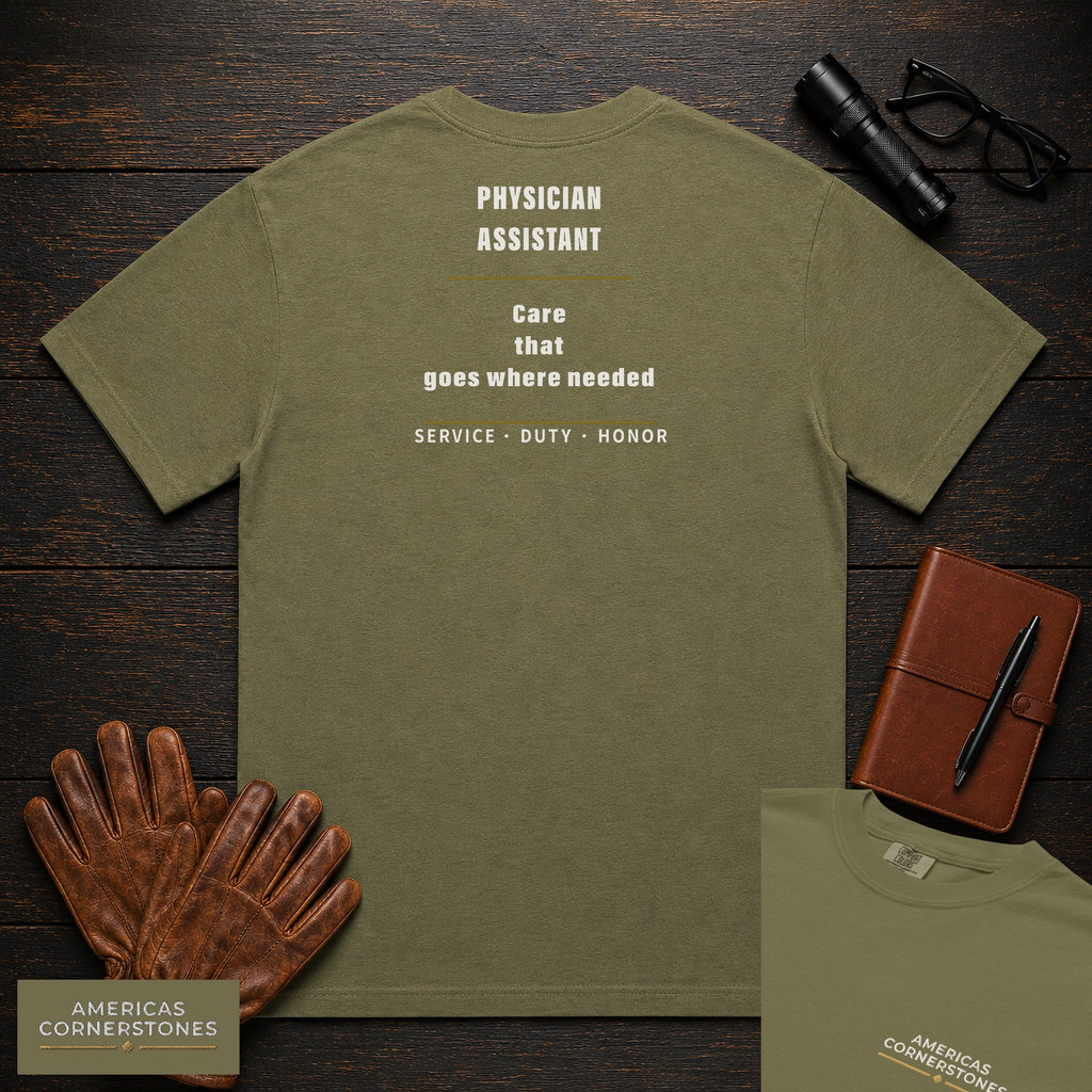 Physician Assistant Statement T-Shirt in Hemp — Americas Cornerstones
