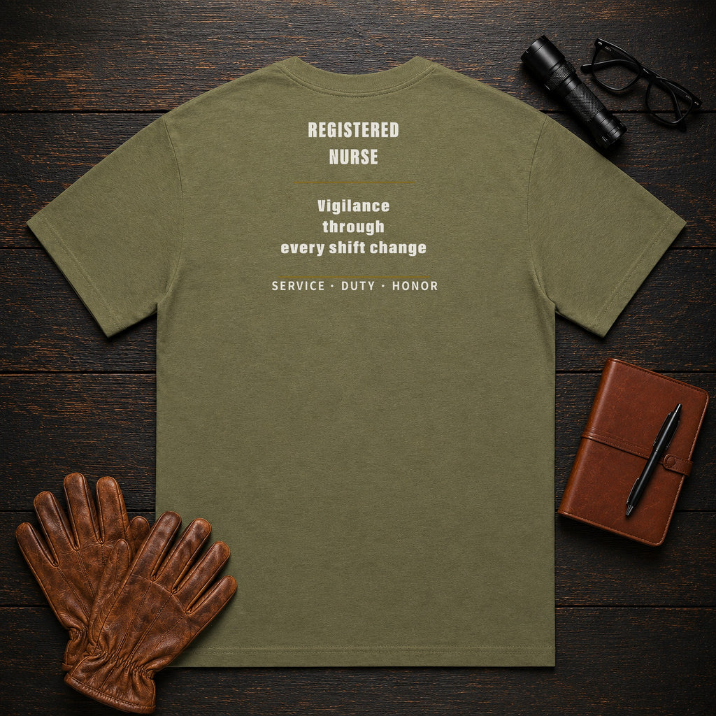 Registered Nurse T-Shirt in Hemp — Americas Cornerstones