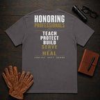 Americas Cornerstones t-shirt in Graphite