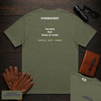 Epidemiologist embroidered t-shirt in Moss