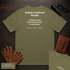 Airframe Powerplant Mechanic embroidered t-shirt in Hemp