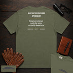 Airport Operations Specialist embroidered t-shirt in Moss