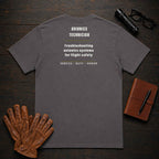 Avionics Technician t-shirt in Graphite