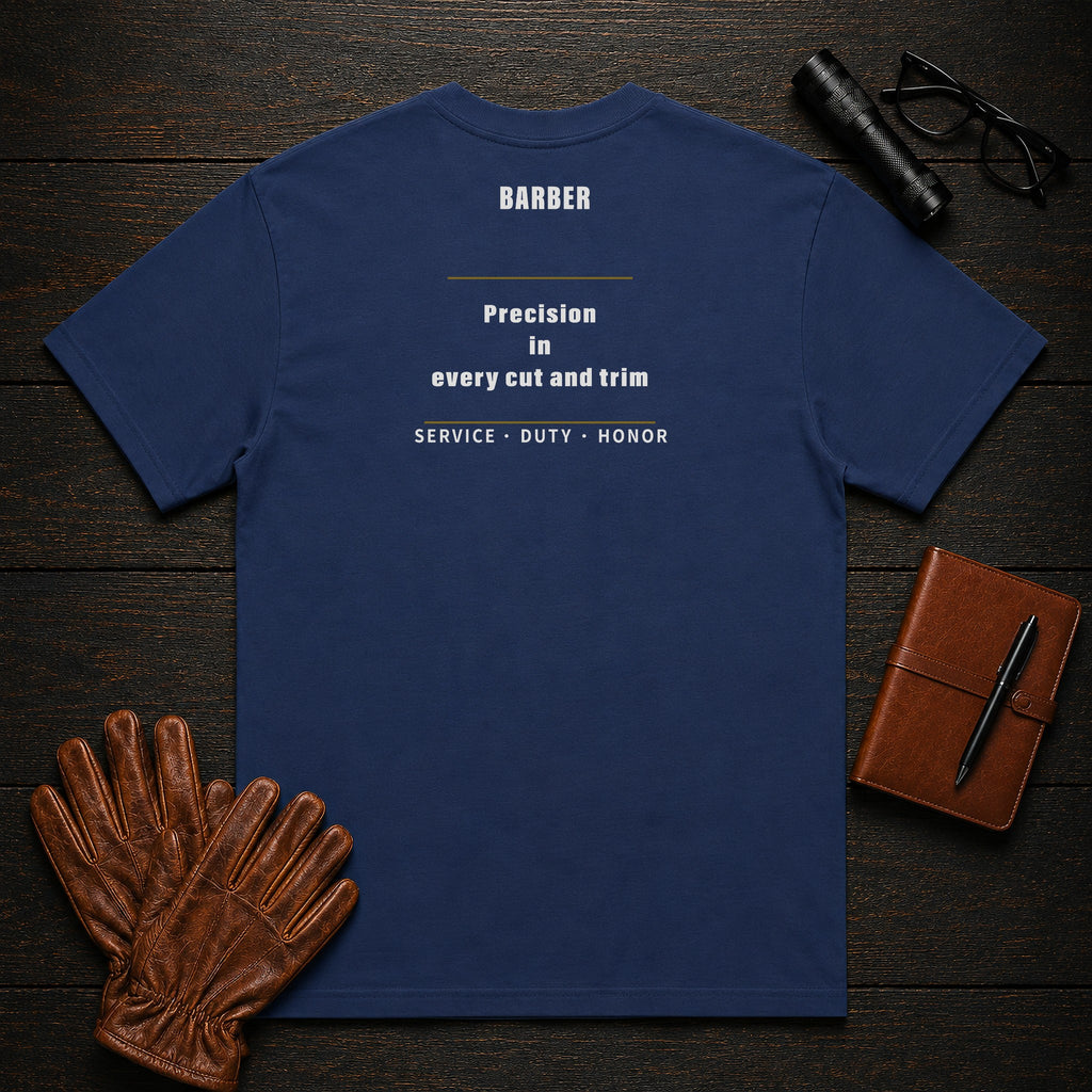 Barber T-Shirt in True Navy — Americas Cornerstones