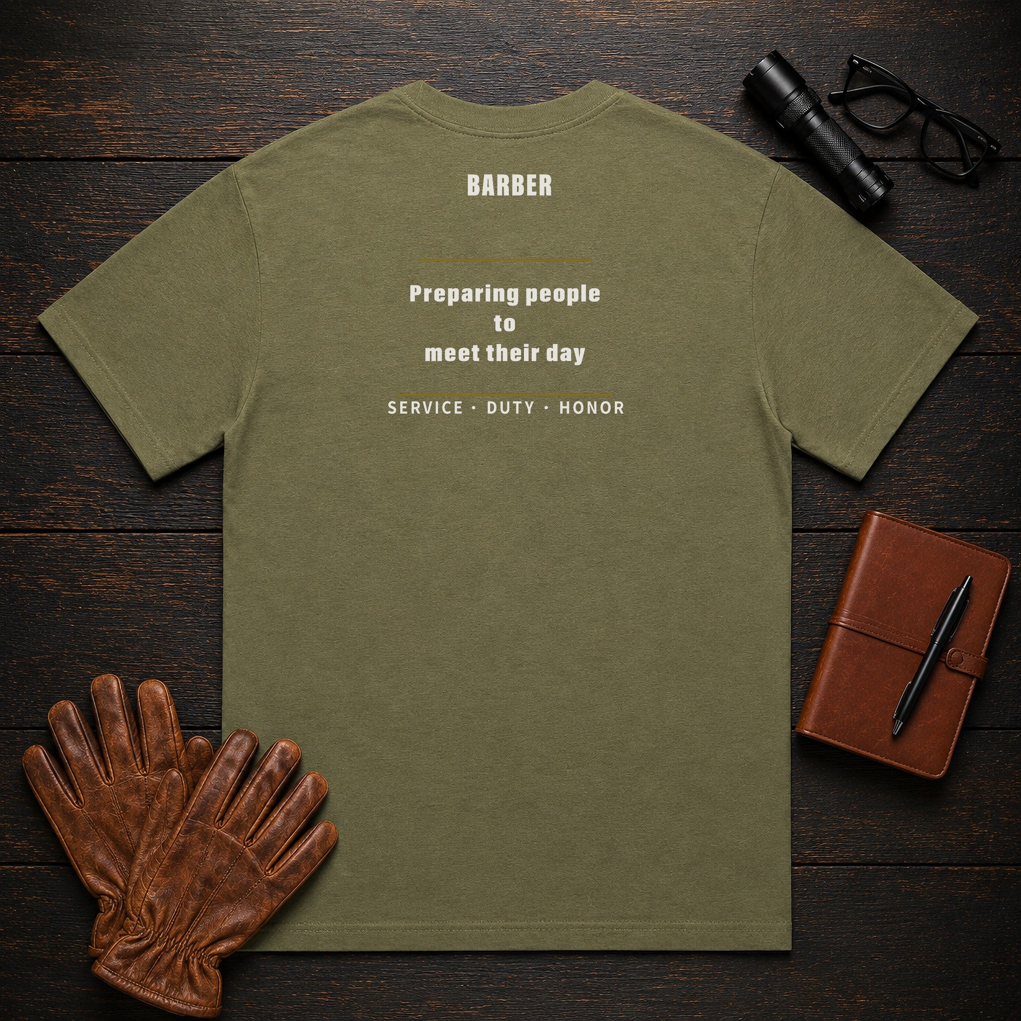 Barber T-Shirt in Hemp — Americas Cornerstones