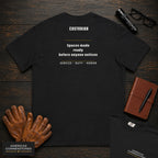 Custodian embroidered t-shirt in Black