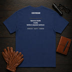 Custodian t-shirt in True Navy
