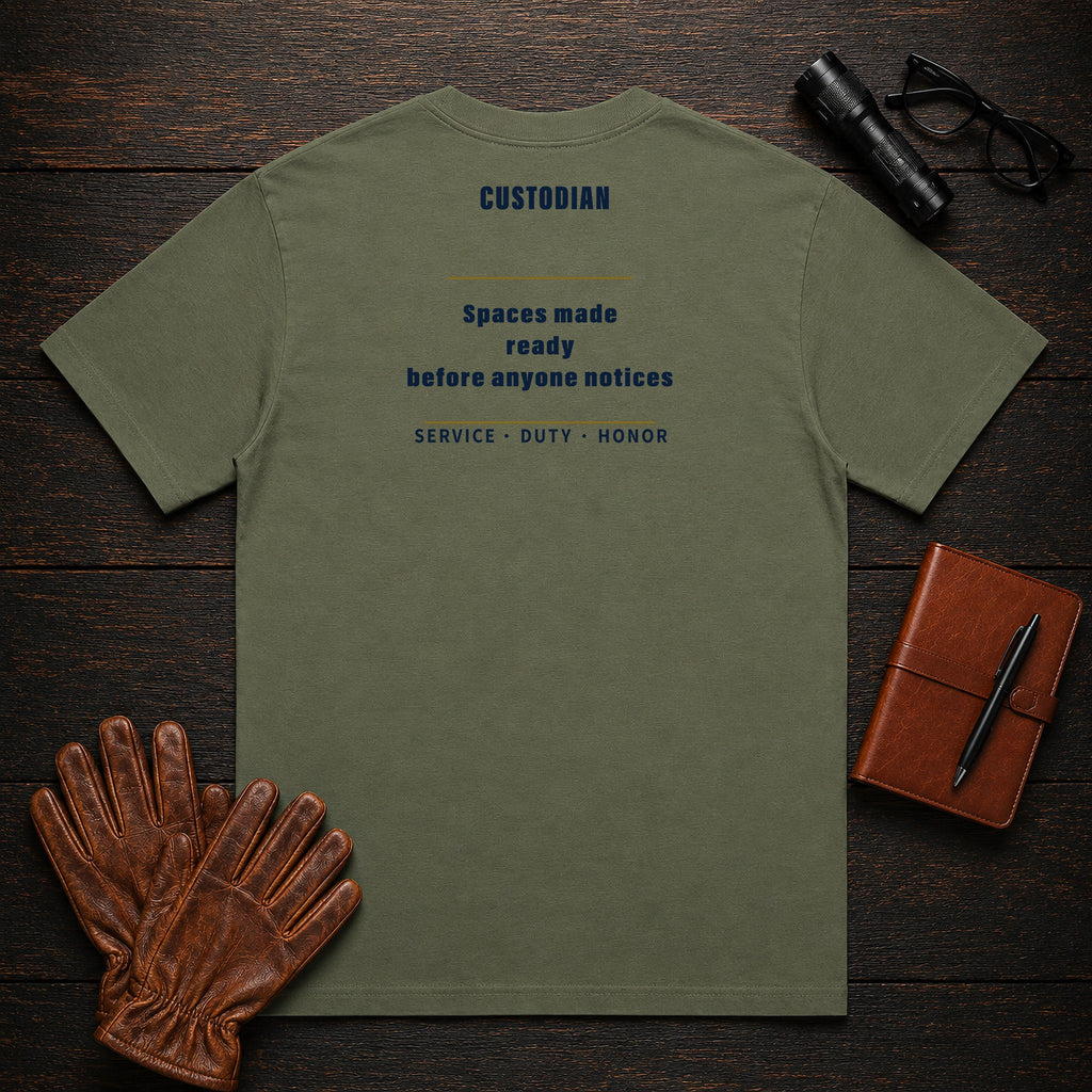 Custodian T-Shirt in Moss — Americas Cornerstones