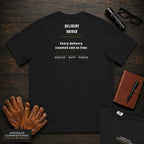 Delivery Driver embroidered t-shirt in Black
