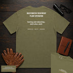 Wastewater Treatment Plant Operator embroidered t-shirt in Hemp