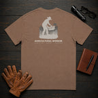 Agricultural Worker t-shirt in Espresso, Harvesting the Row (Female)