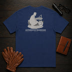 Automotive Technician t-shirt in True Navy, Brake Inspection (Male)