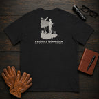Avionics Technician t-shirt in Black, Testing Bay Wiring (Female)